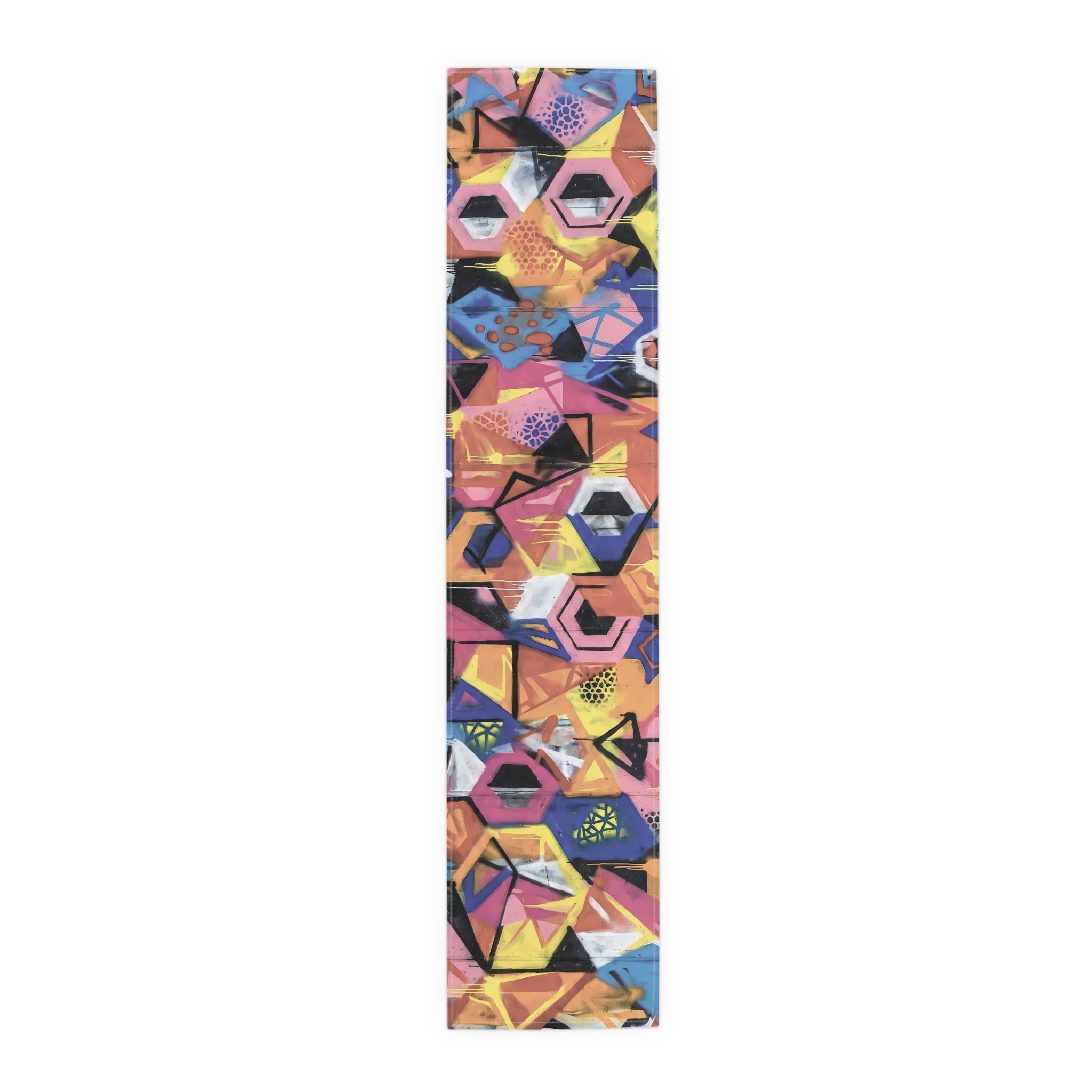 Vibrant Graffiti Art Table Runner