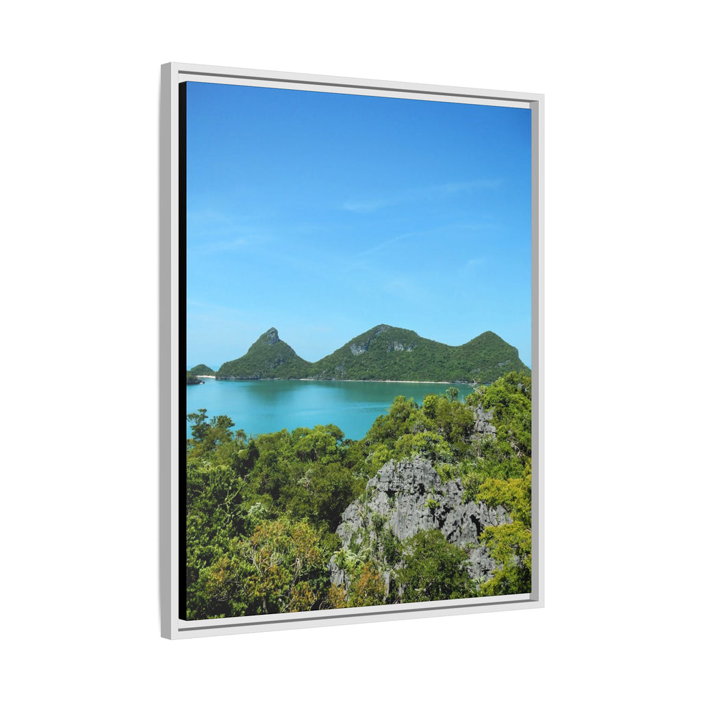 Framed Matte Canvas Thailand Island Paradise - Tropical Wall Art