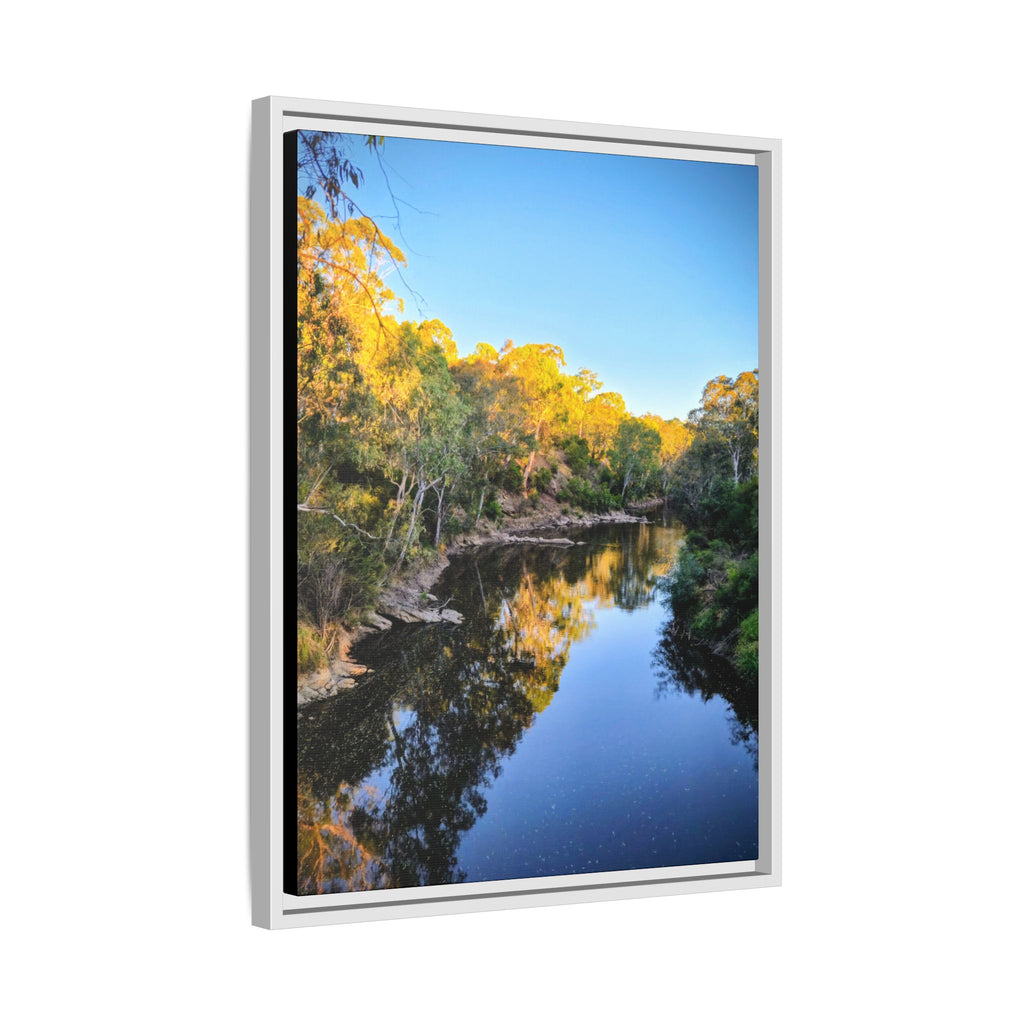 Framed Matte Canvas - Yarra River Sunset Wall Art