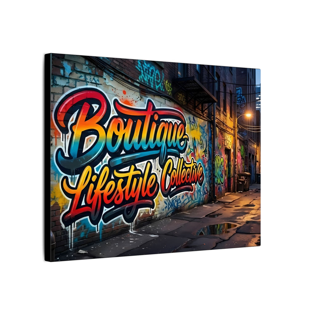 Classic Canvas Graffiti Art 'Boutique Lifestyle Collective'  Urban Wall Art