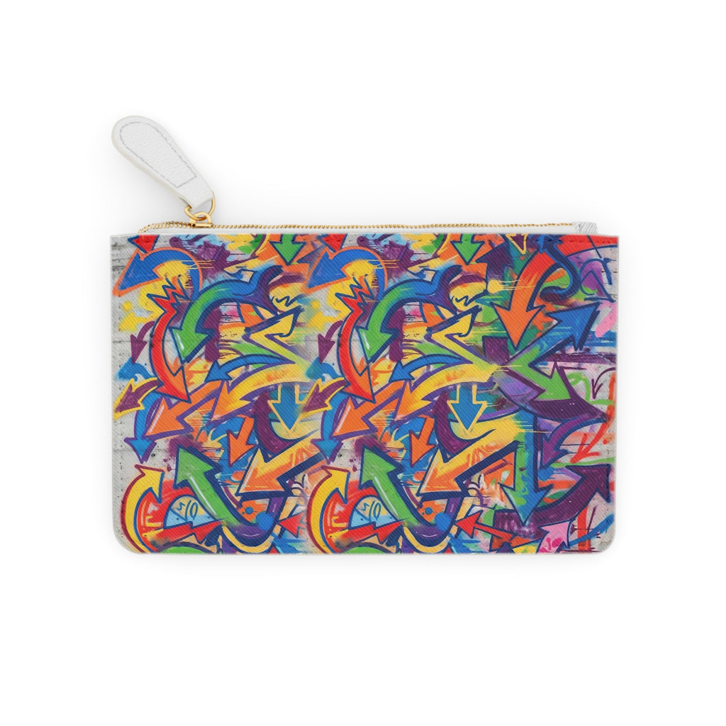 Mini Clutch Bag Graffiti Art – Colorful Street Art Zip Pouch