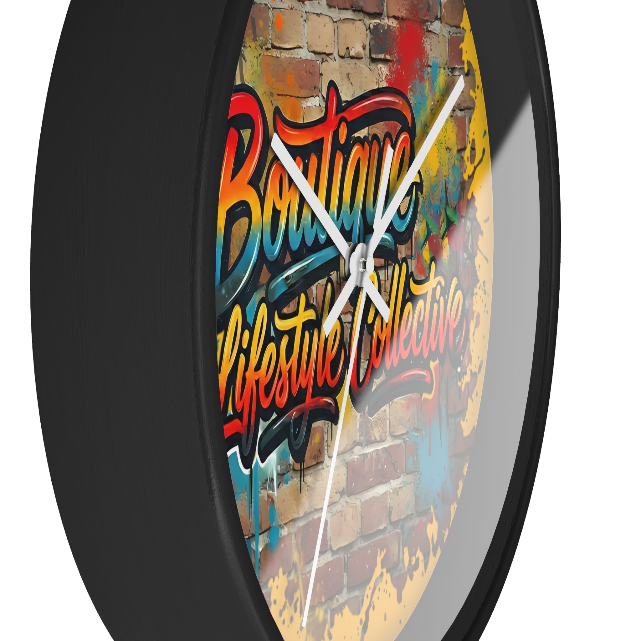 Boutique Lifestyle Collective Urban Wall Clock - Vibrant Graffiti Wall Clock