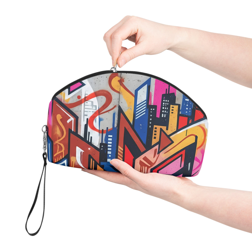 Colorful Graffiti Makeup Bag | Urban Street Art Cosmetic Pouch
