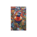 Rainbow Lorikeet Graffiti Beach Towel | Tropical Parrot Floral Print