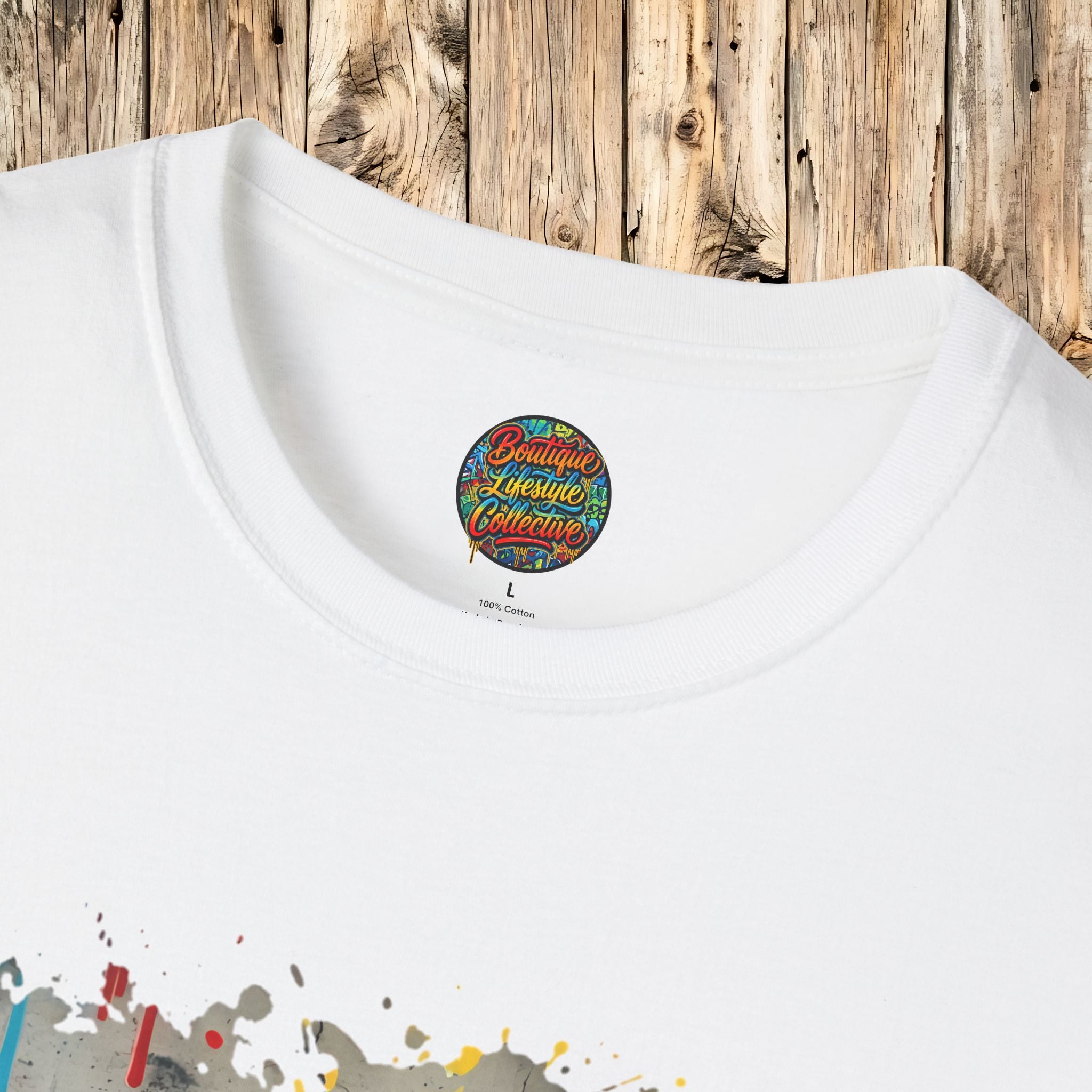 Soft Cotton Tee - Boutique Lifestyle Collective Unisex Urban Graffiti T-Shirt - Foundation Flare Design