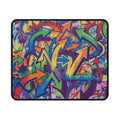 Graffiti Arrows Non‑Slip Gaming Mouse Pad — Colorful Street Art Desk Mat
