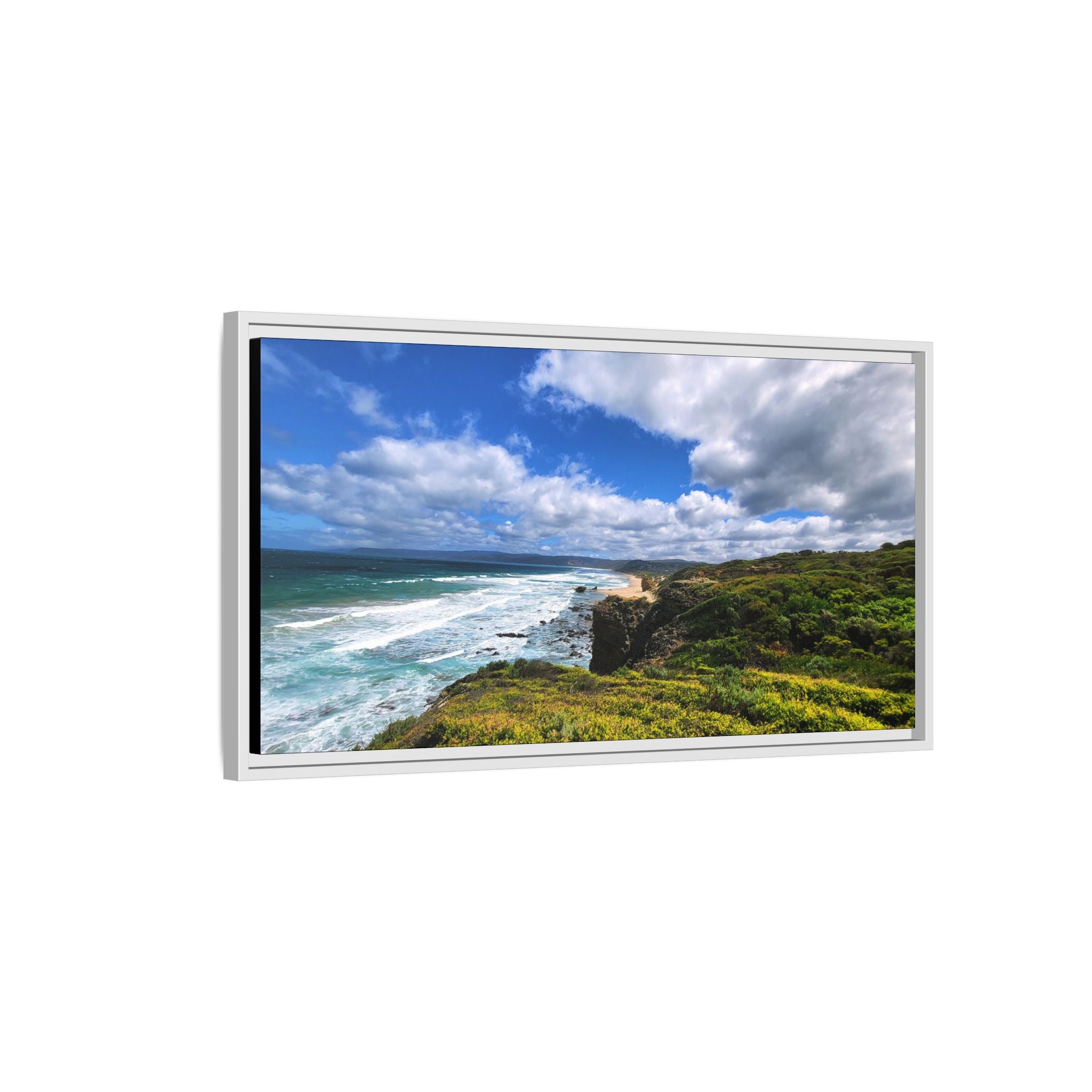 Framed Matte Canvas Philip Island Coastline - Seascape Wall Art