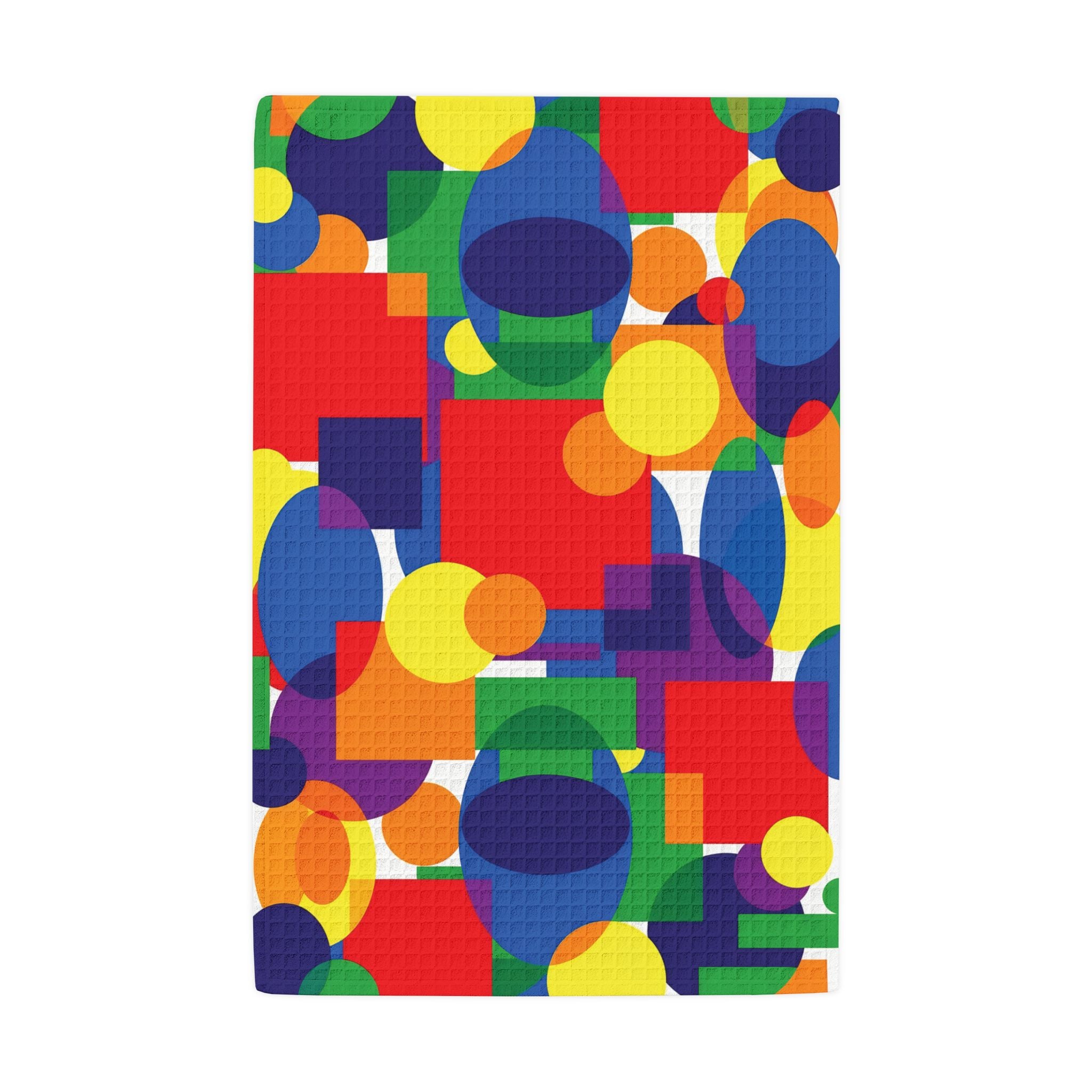 Waffle Weave Vibrant Kitchen Tea Towel — Absorbent Textured Tea Towel