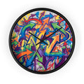 Graffiti Wall Clock — Colorful Urban Street Art Timepiece