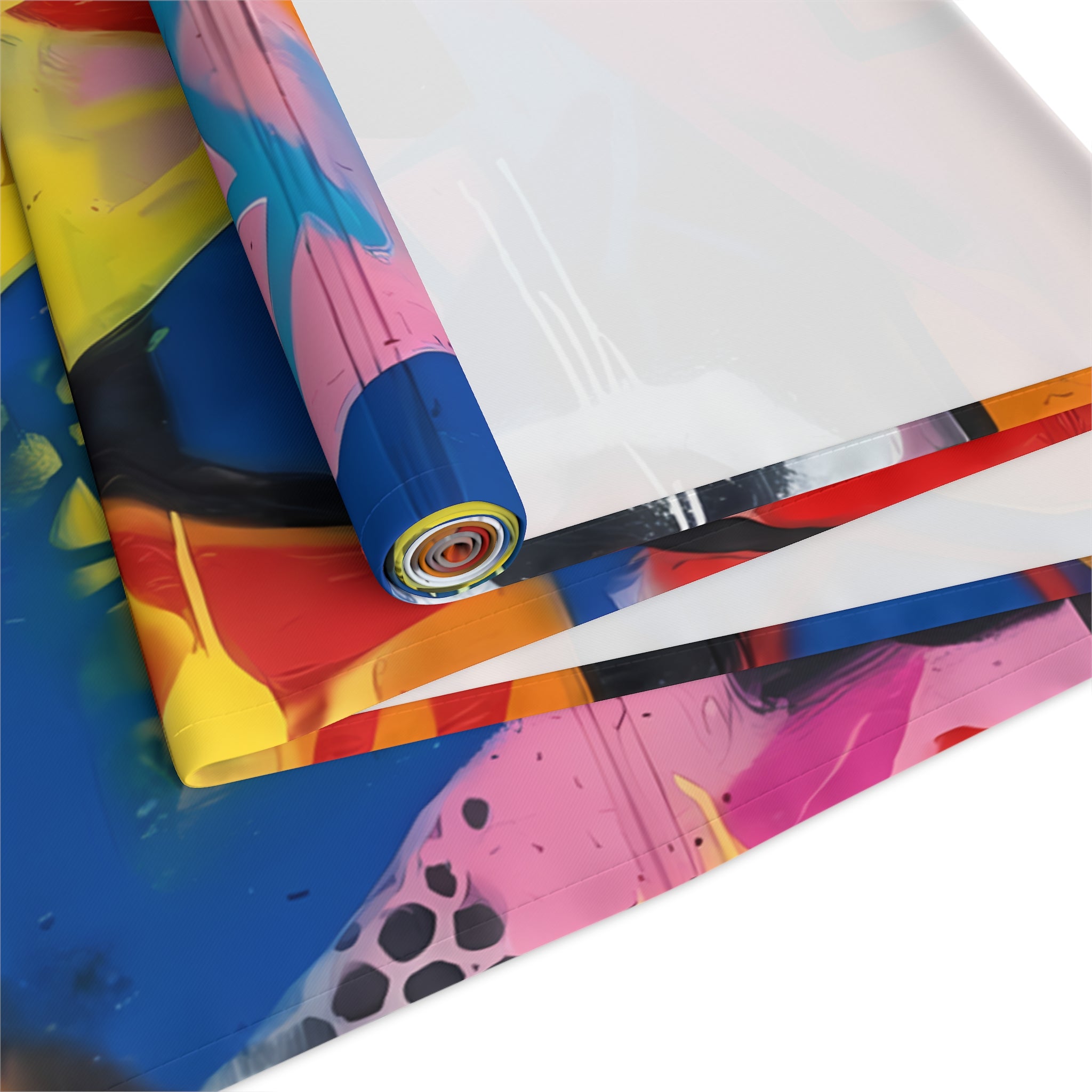 Vibrant Graffiti Art Table Runner