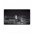 Sydney Harbour Bridge Nightscape Desk Mat — Black & White Iconic Bridge Desk Pad