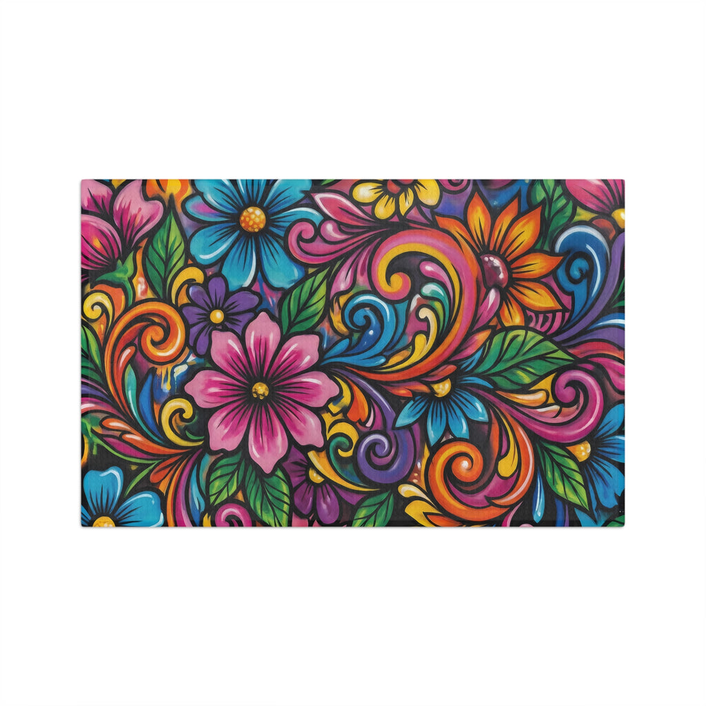 Floral Microfiber Tea Towel — Beautiful Bloom Kitchen Towel