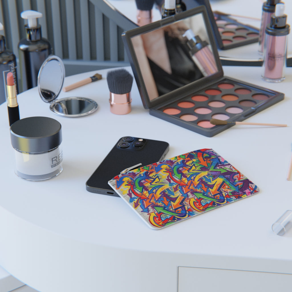 Mini Clutch Bag Graffiti Art – Colorful Street Art Zip Pouch
