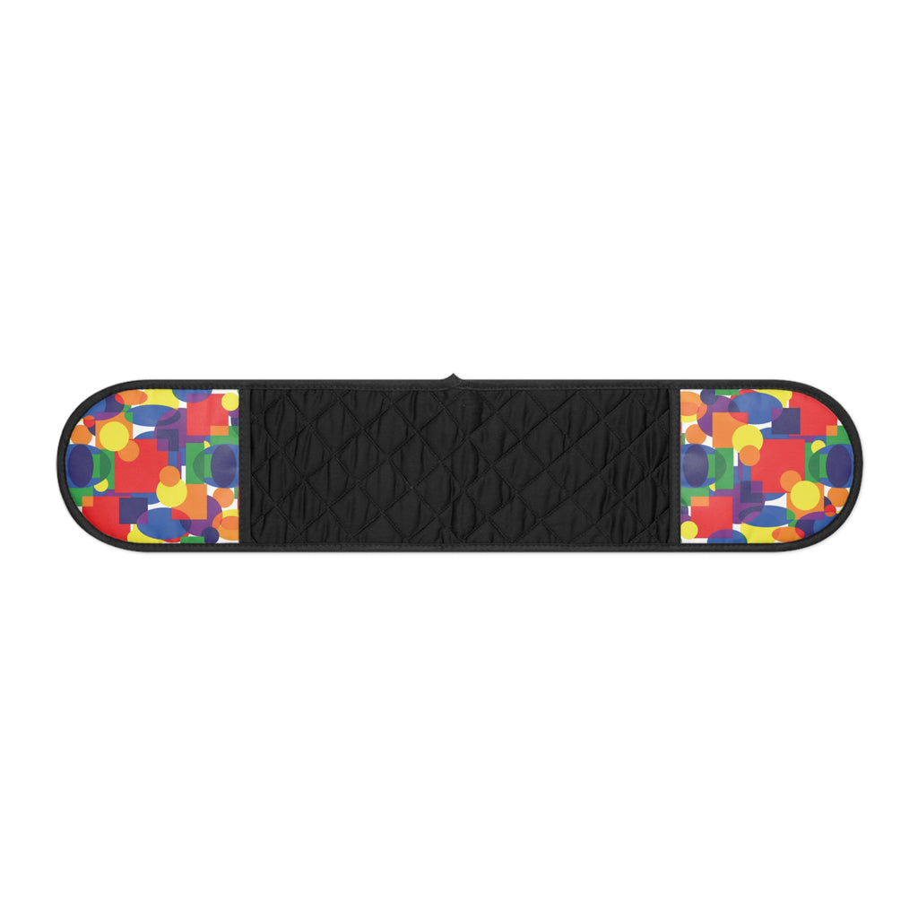 Double Oven Mitts - Colorful Geometric Pattern
