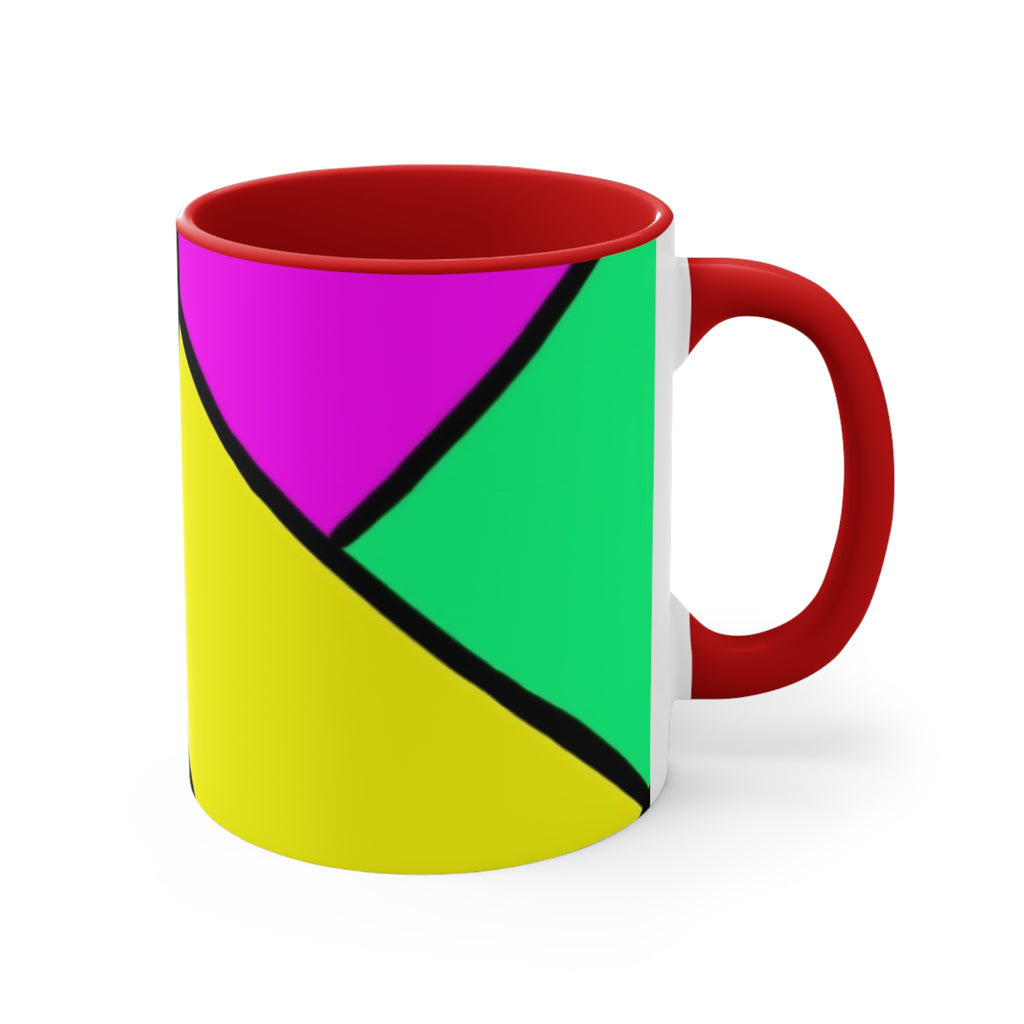Ceramic Coffee Mug 11oz - Colorful Abstract Pattern