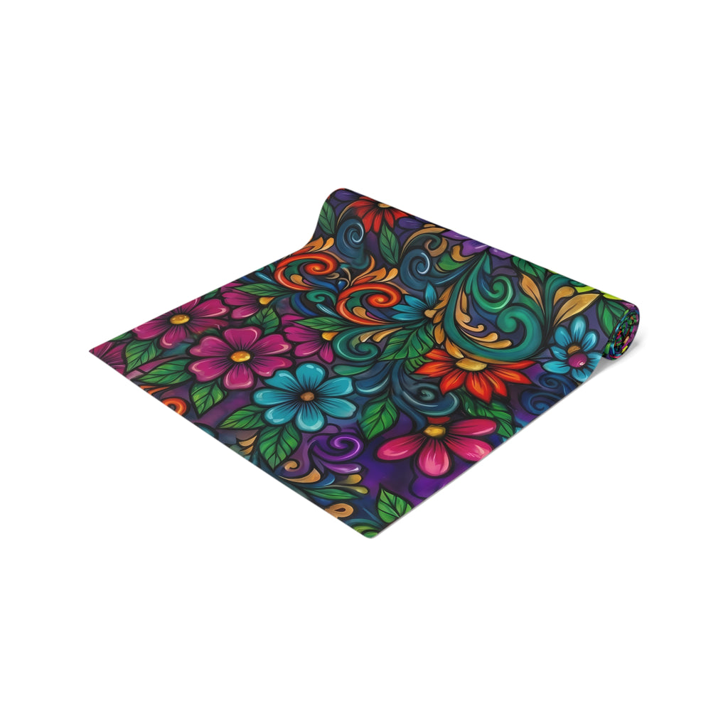 Floral Boho Table Runner