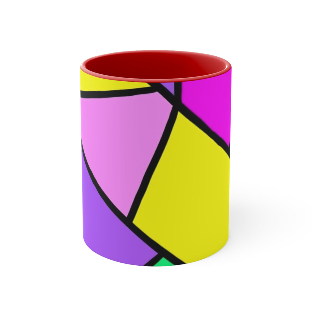 Ceramic Coffee Mug 11oz - Colorful Abstract Pattern
