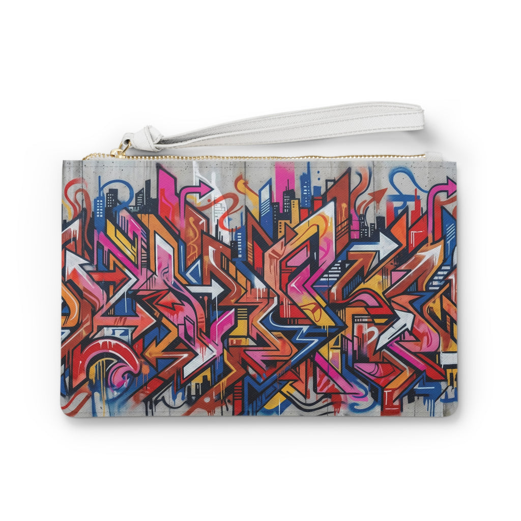 Clutch Bag — Graffiti Art Vibrant Street-Style Evening Clutch