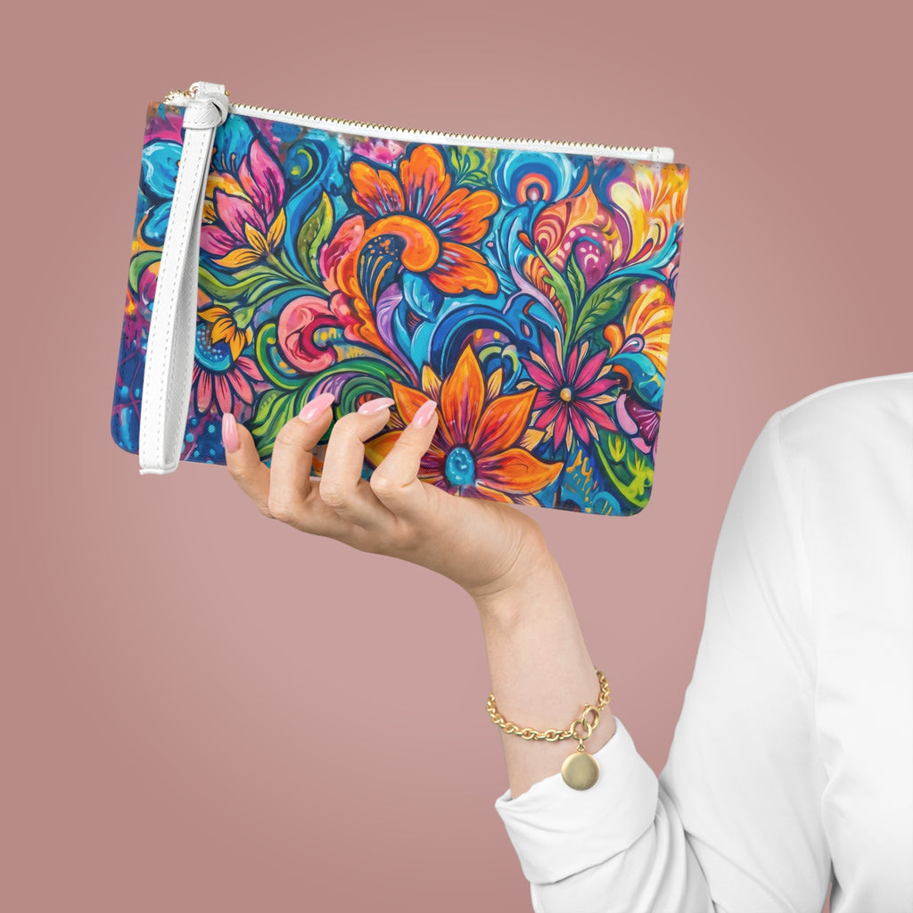 Clutch Bag — Vibrant Floral Art
