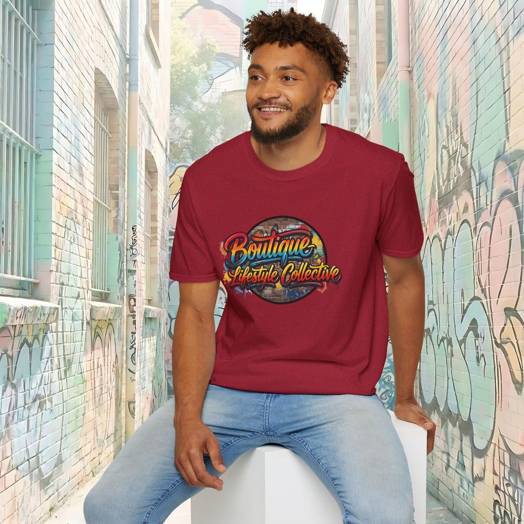 Soft Cotton Tee - Boutique Lifestyle Collective Unisex Urban Graffiti T-Shirt - Portal Design