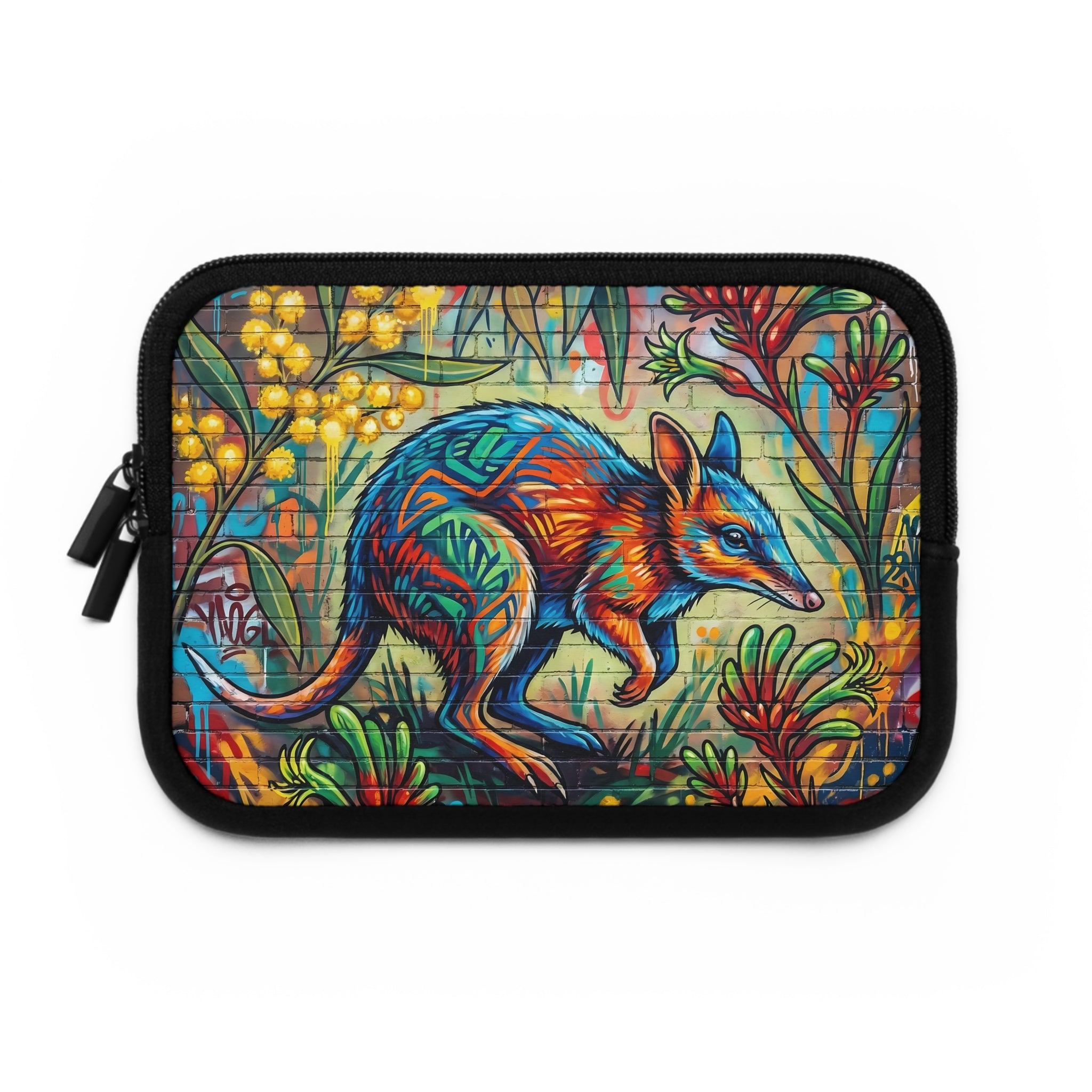 Colourful Bilby Laptop Sleeve – Vibrant Wall-Art Possum Design
