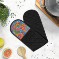 Floral Heat-Resistant Oven Mitt — Colorful Kitchen Grip