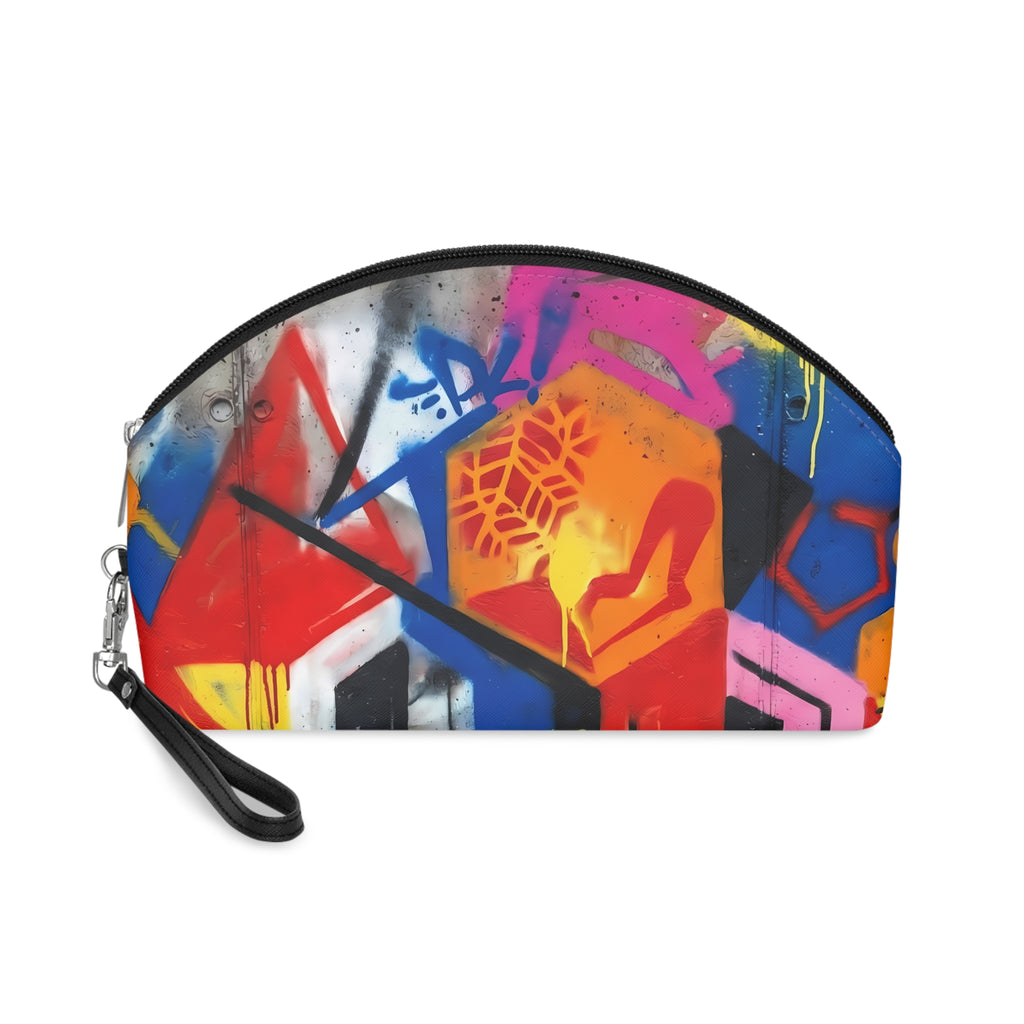 Colorful Graffiti Makeup Bag | Urban Street Art Cosmetic Pouch