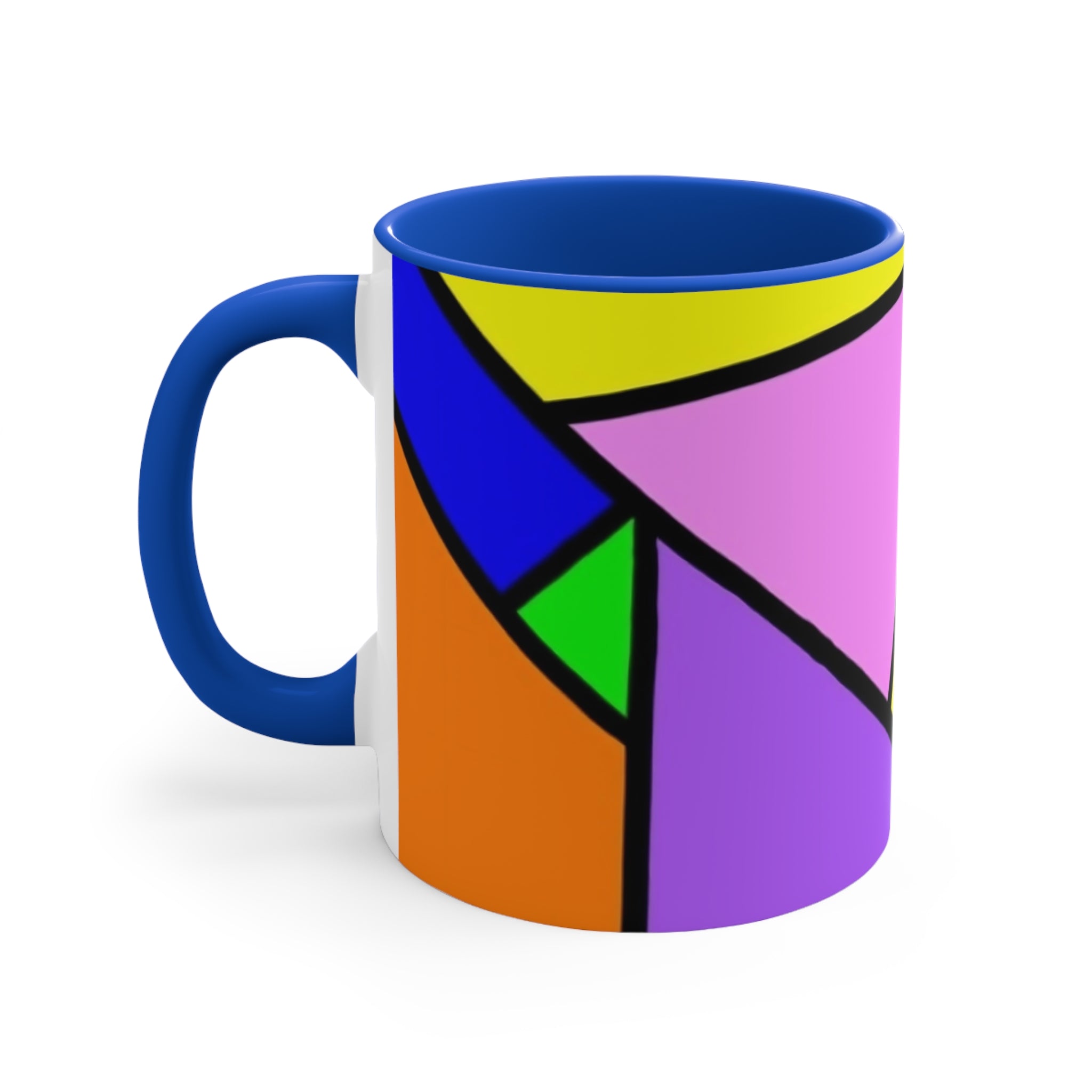 Ceramic Coffee Mug 11oz - Colorful Abstract Pattern