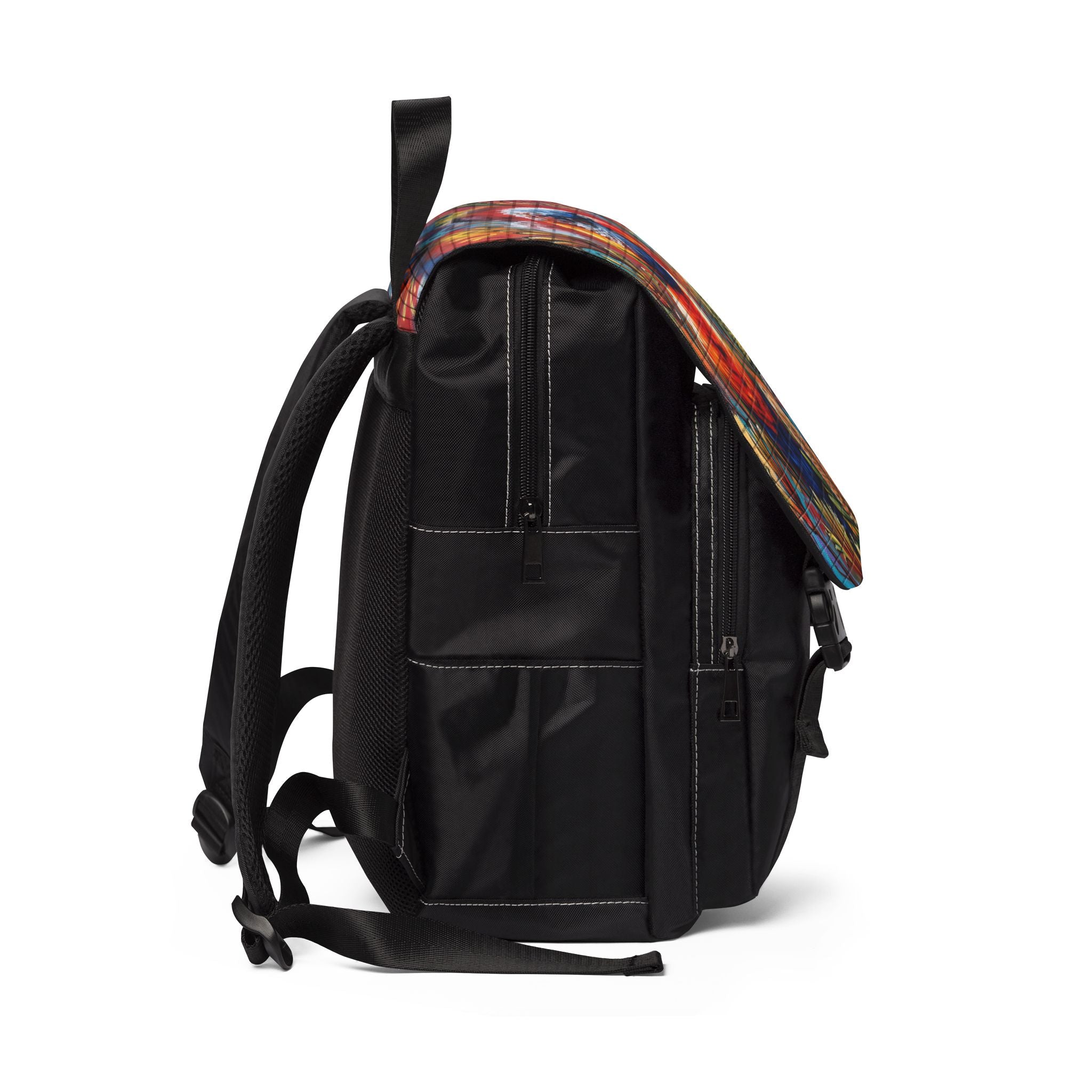 Rainbow Lorikeet Graffiti Backpack | Urban Bird Art Shoulder Backpack