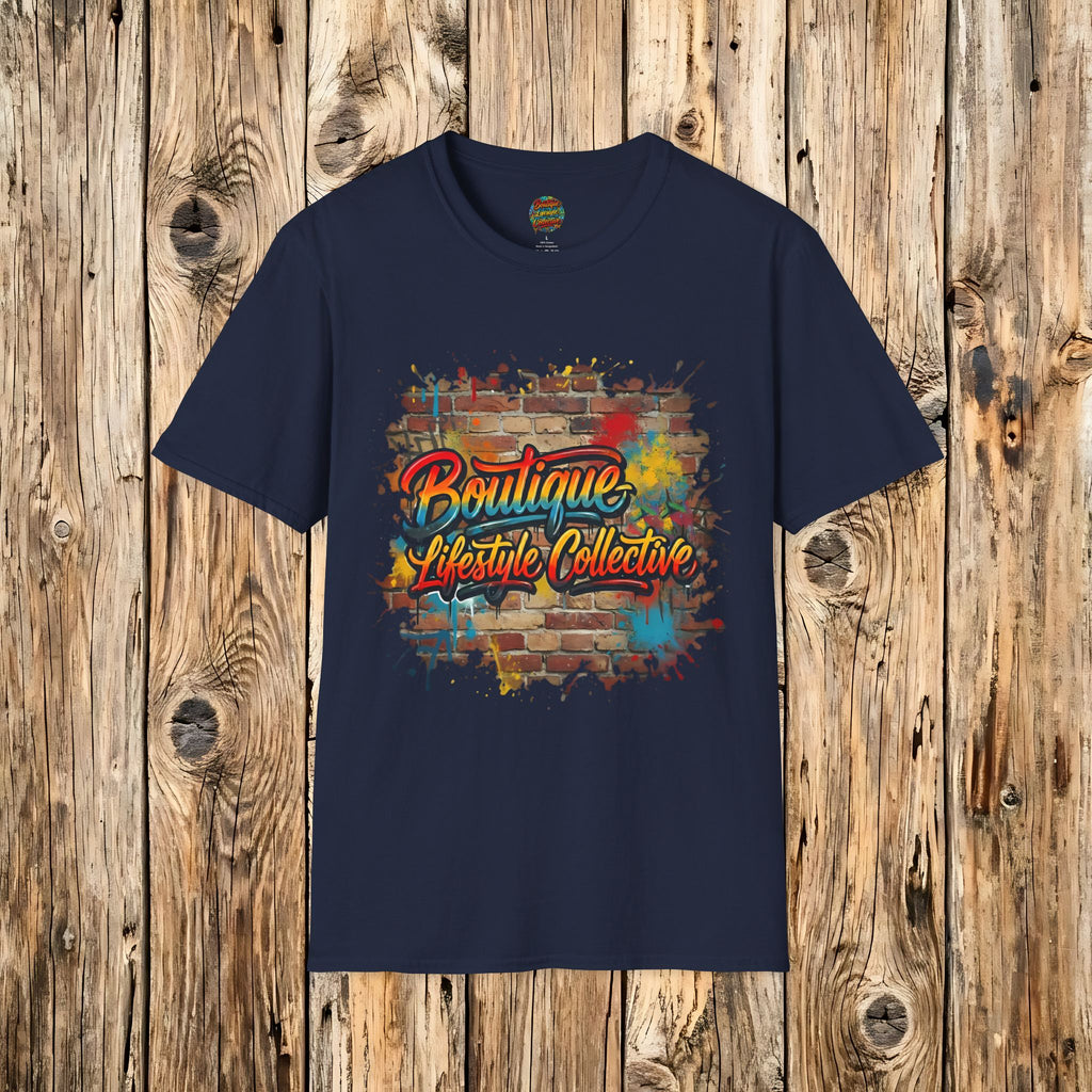 Soft Cotton Tee - Boutique Lifestyle Collective Unisex Urban Graffiti T-Shirt - Brickworks Design