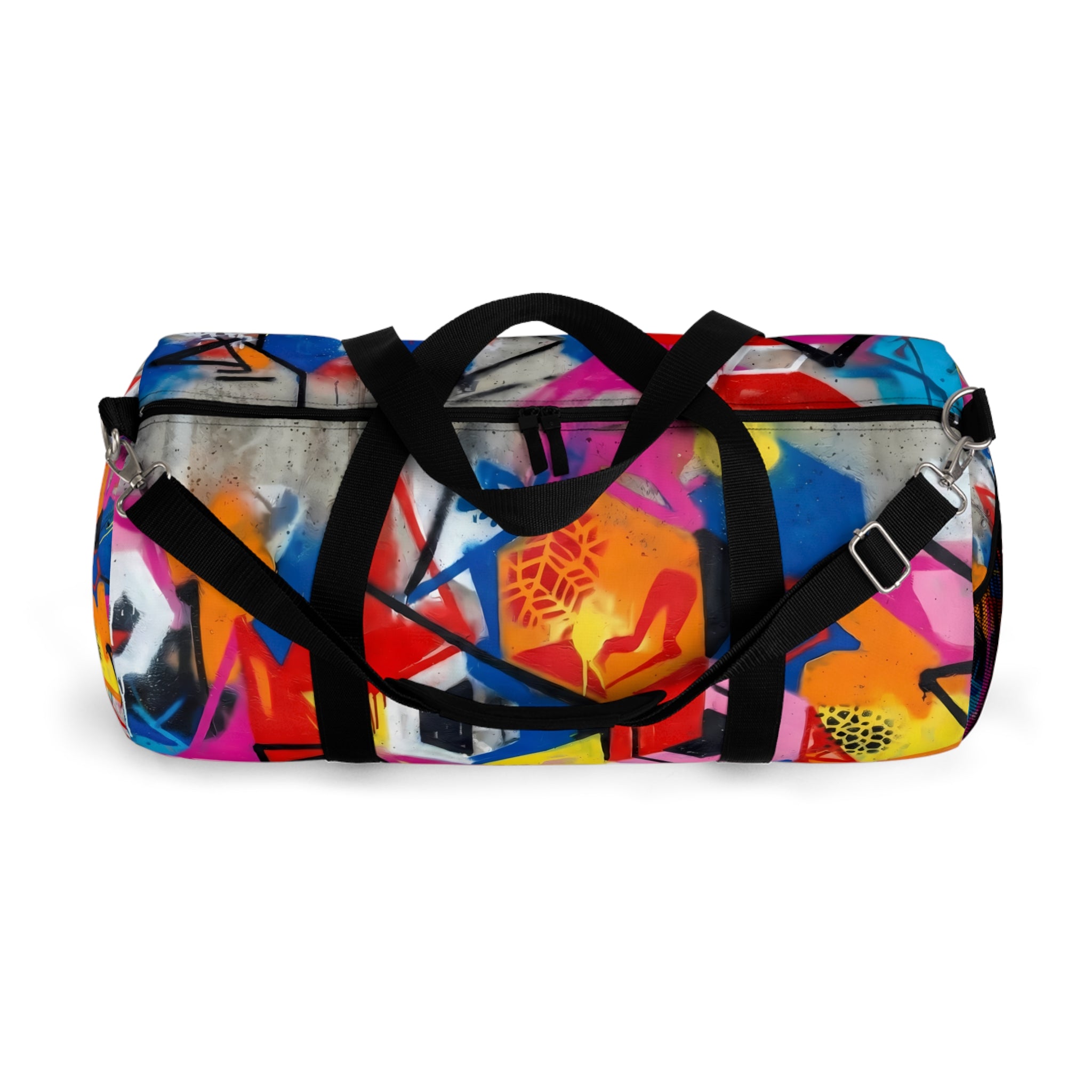 Colorful Geometric Graffiti Duffel Bag - Urban Travel Gym Bag