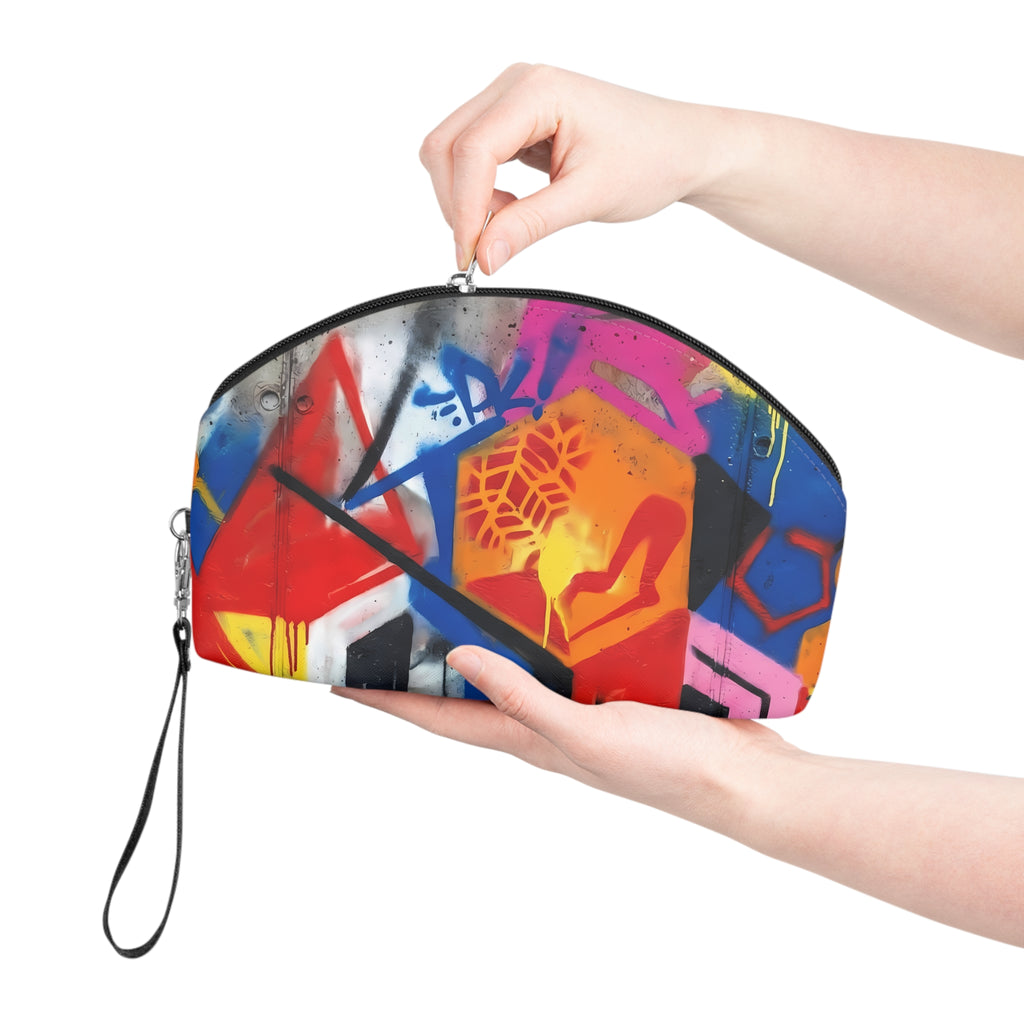 Colorful Graffiti Makeup Bag | Urban Street Art Cosmetic Pouch