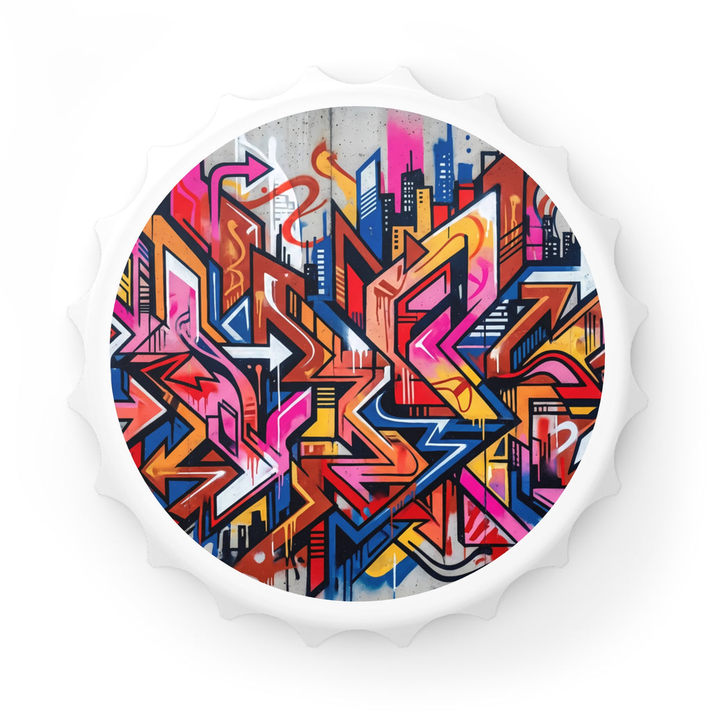 Graffiti Urban Bottle Opener — Colorful Street Art Cap Opener