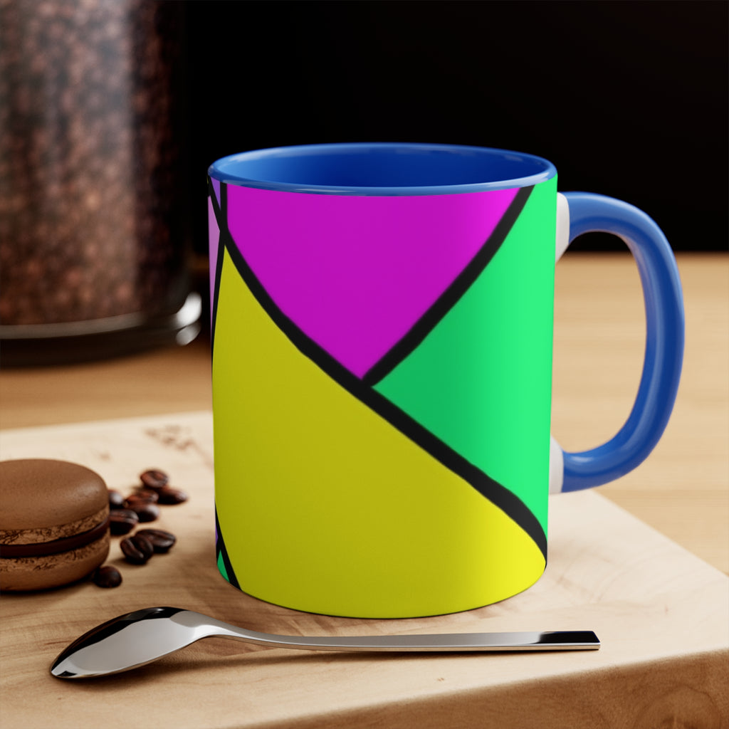 Ceramic Coffee Mug 11oz - Colorful Abstract Pattern
