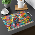 Colorful Kookaburra Placemat — Graffiti Bird Art Table Mat