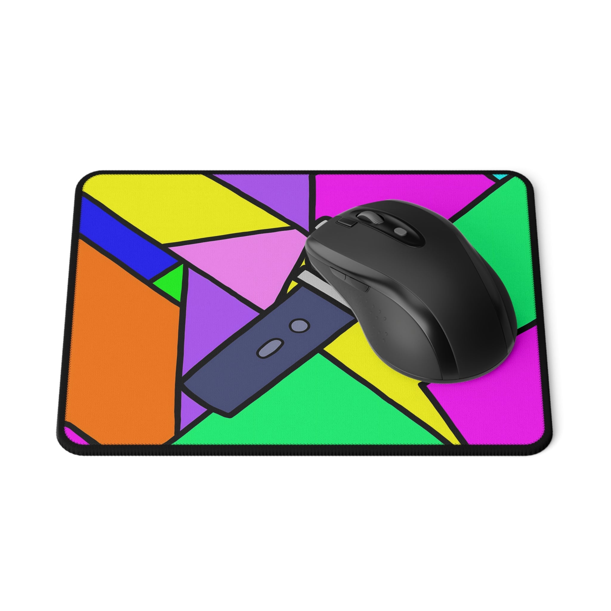 Microphone Pop Art Gaming Mouse Pad — Non‑Slip Music & Streaming Desk Mat