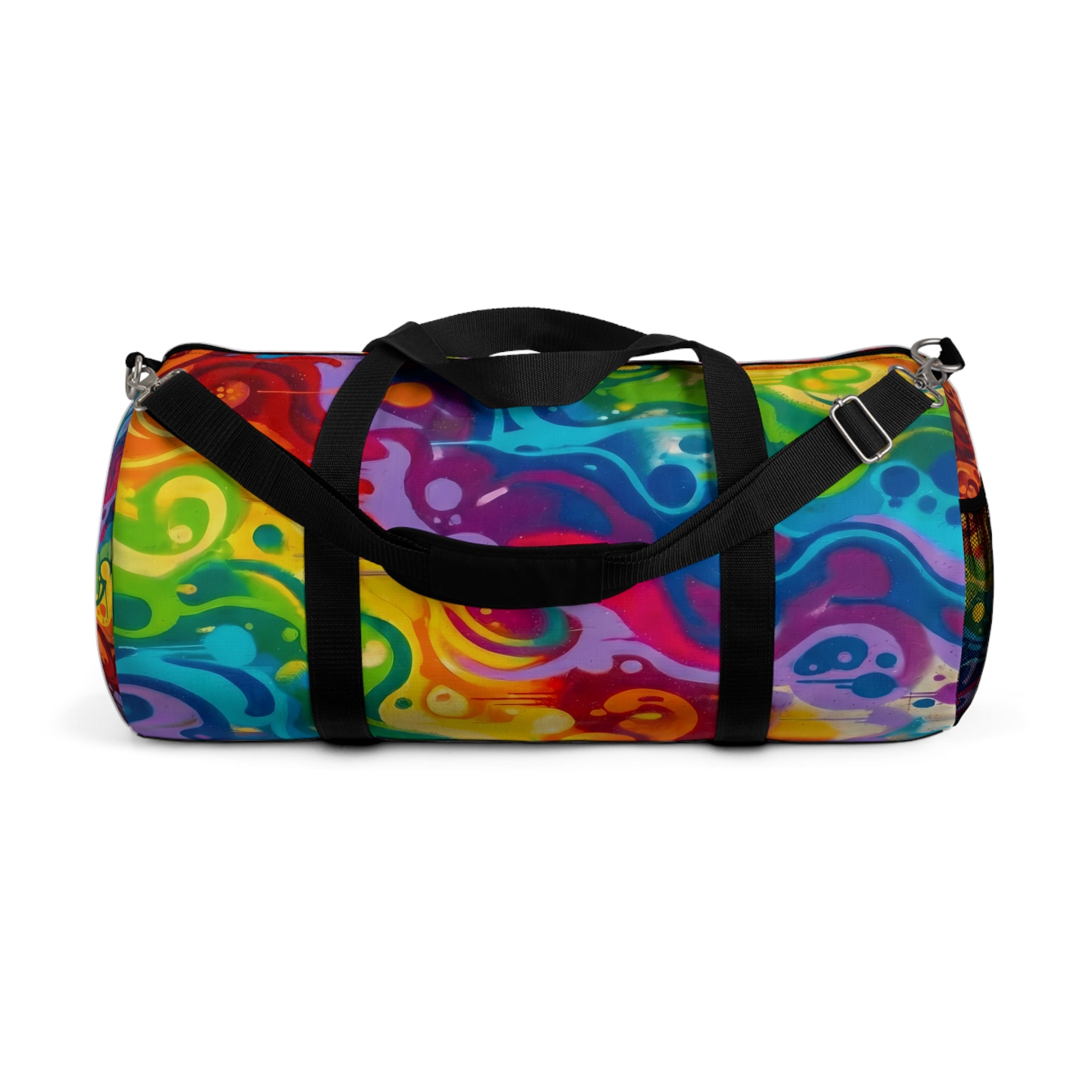Rainbow Graffiti Duffel Bag | Colorful Urban Travel Gym Bag