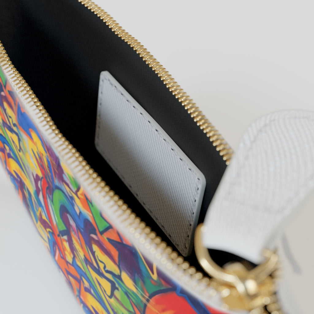 Mini Clutch Bag Graffiti Art – Colorful Street Art Zip Pouch