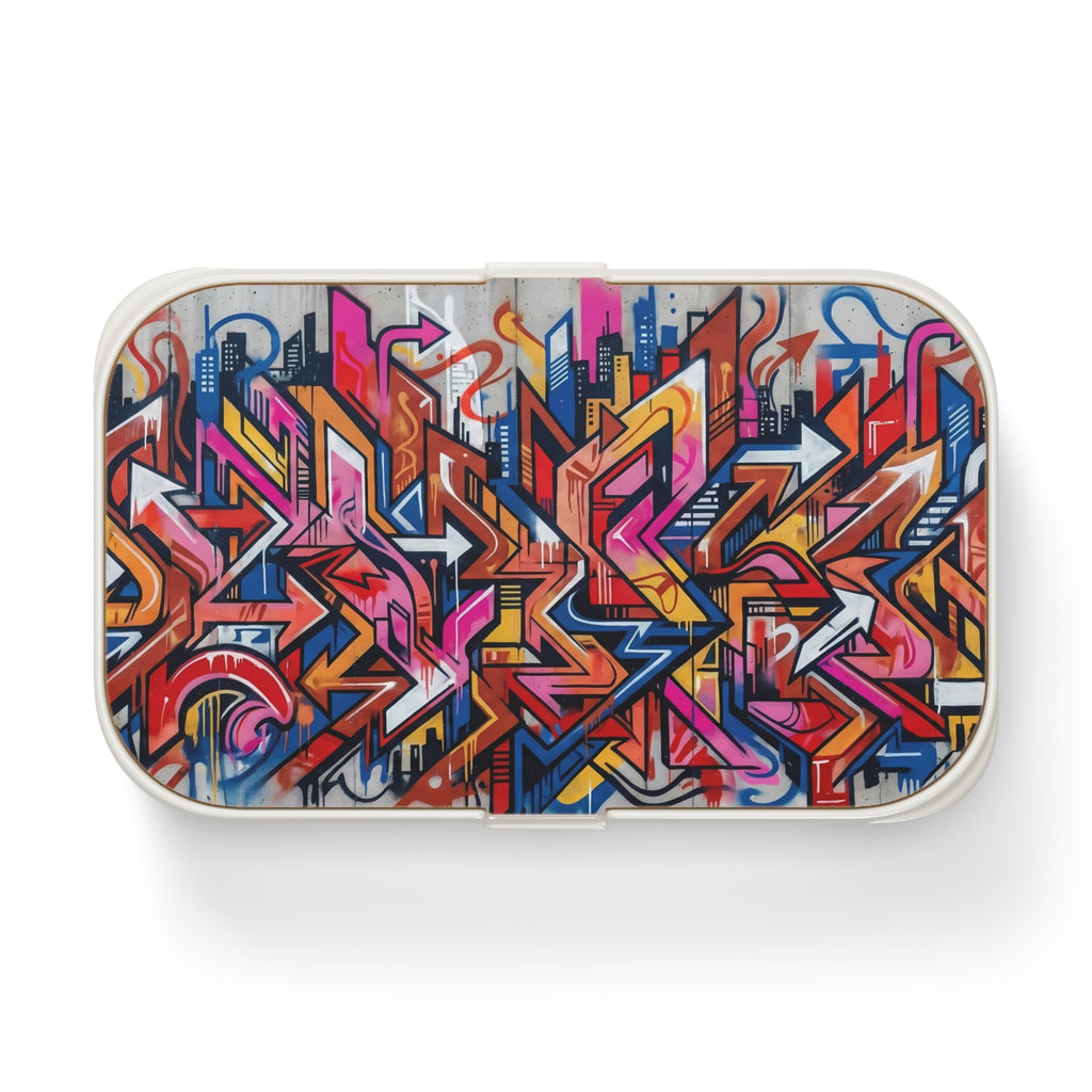 Graffiti Urban Bento Lunch Box – Colorful Street Art Lunch Box