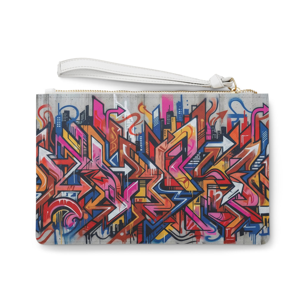 Clutch Bag — Graffiti Art Vibrant Street-Style Evening Clutch
