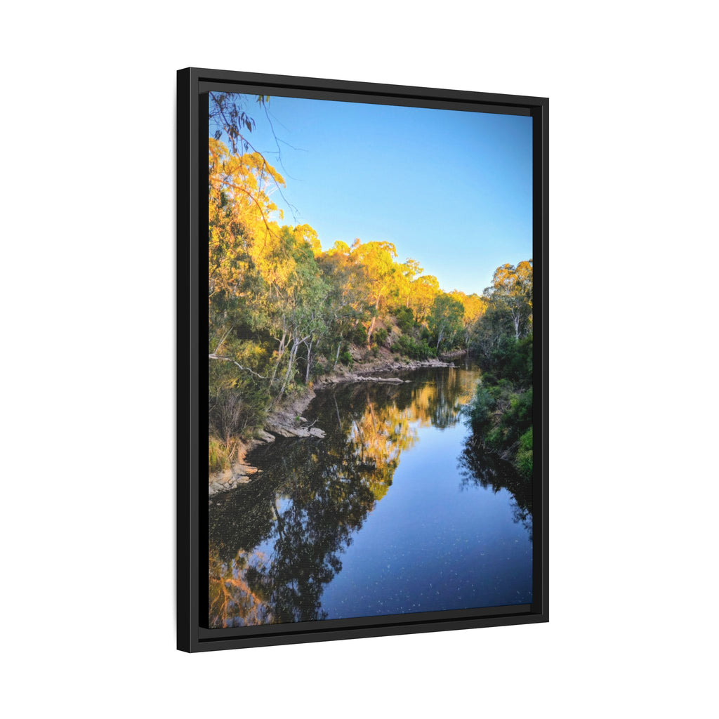 Framed Matte Canvas - Yarra River Sunset Wall Art