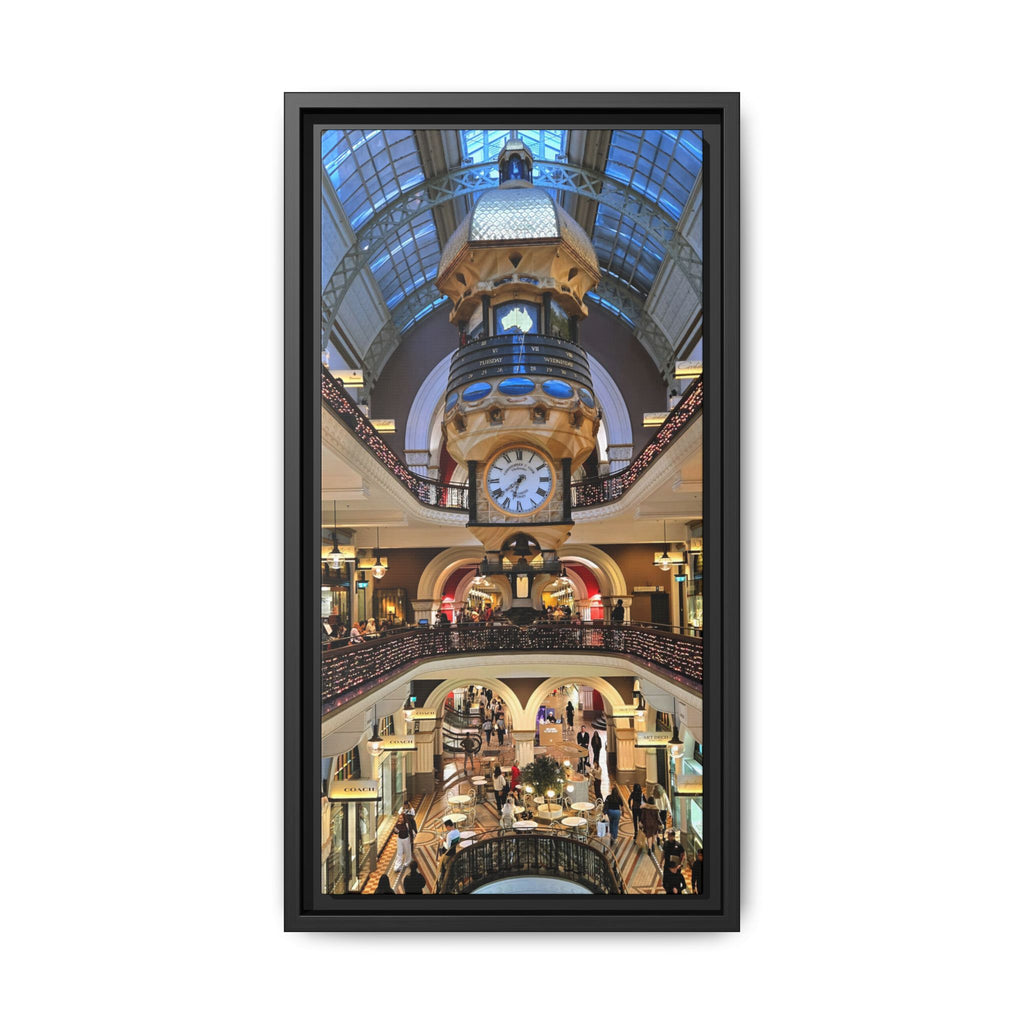 Framed Matte Canvas Print — Sydney Historic Arcade Wall Art