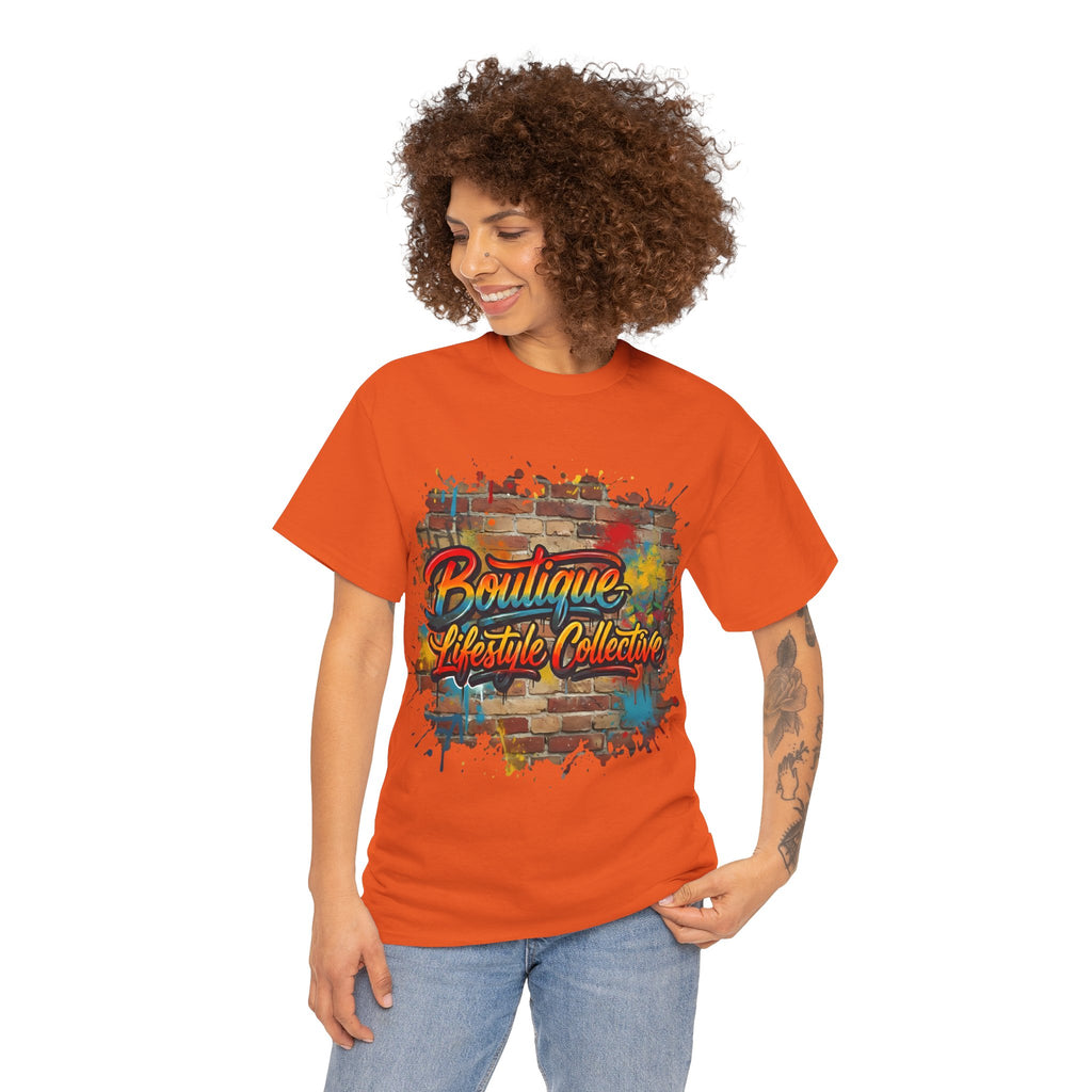 Heavy Cotton Tee - Boutique Lifestyle Collective Unisex Urban Graffiti T-Shirt - Brickworks Design