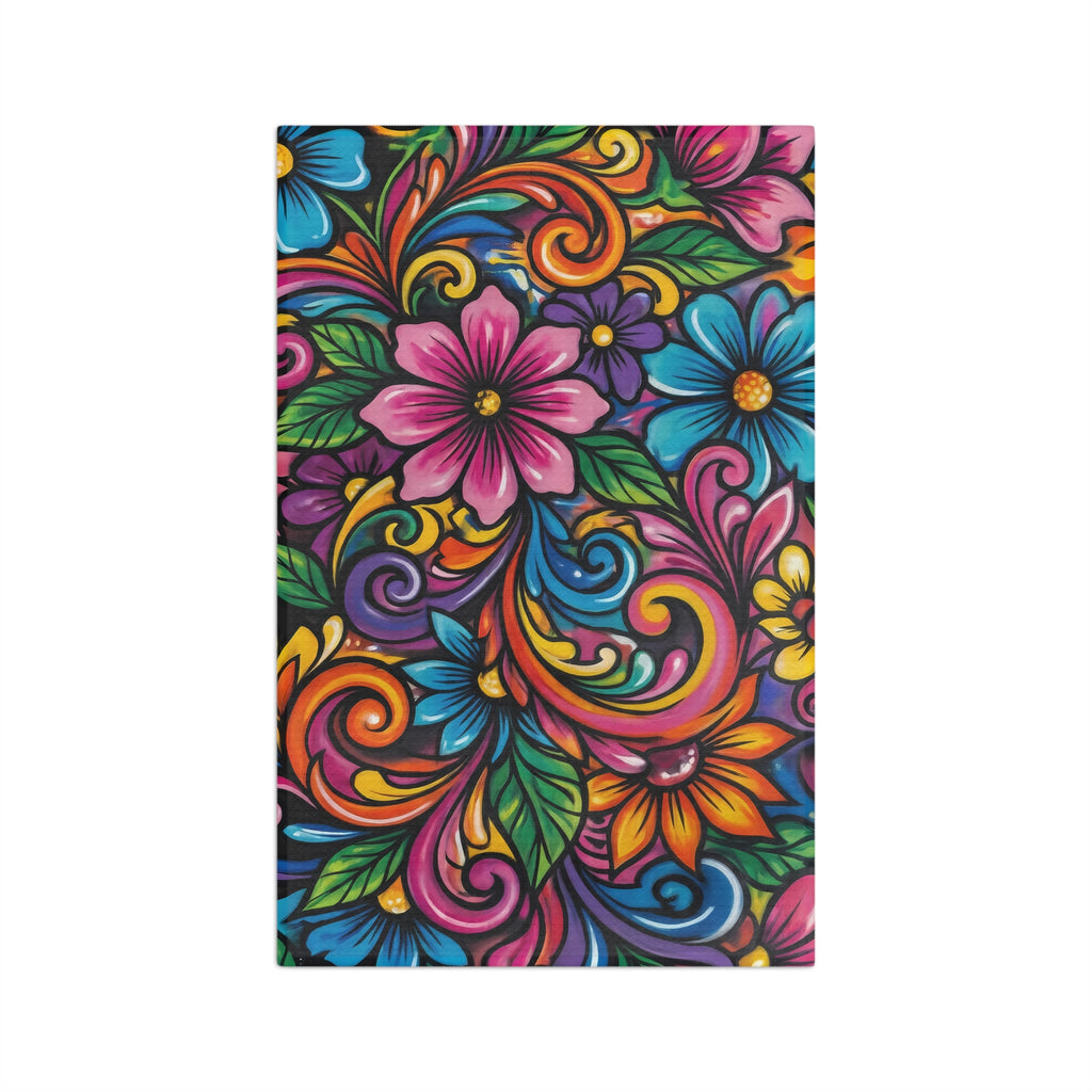 Floral Microfiber Tea Towel — Beautiful Bloom Kitchen Towel
