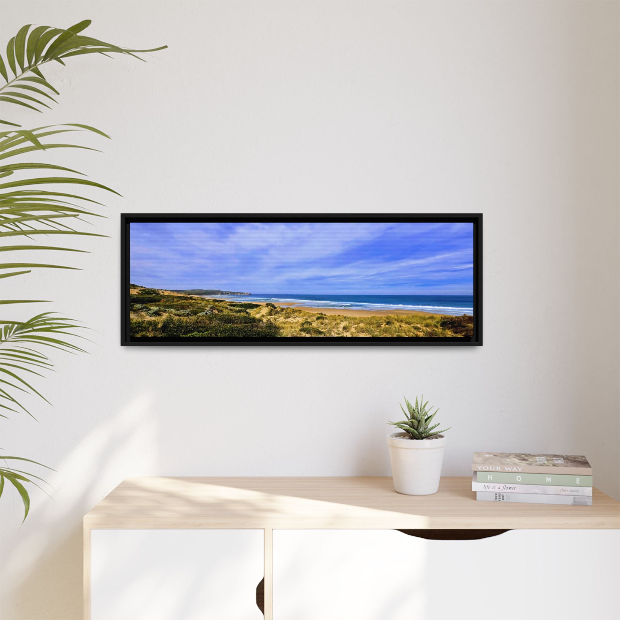 Framed Matte Canvas Philip Island Beachscape - Coastal Wall Art