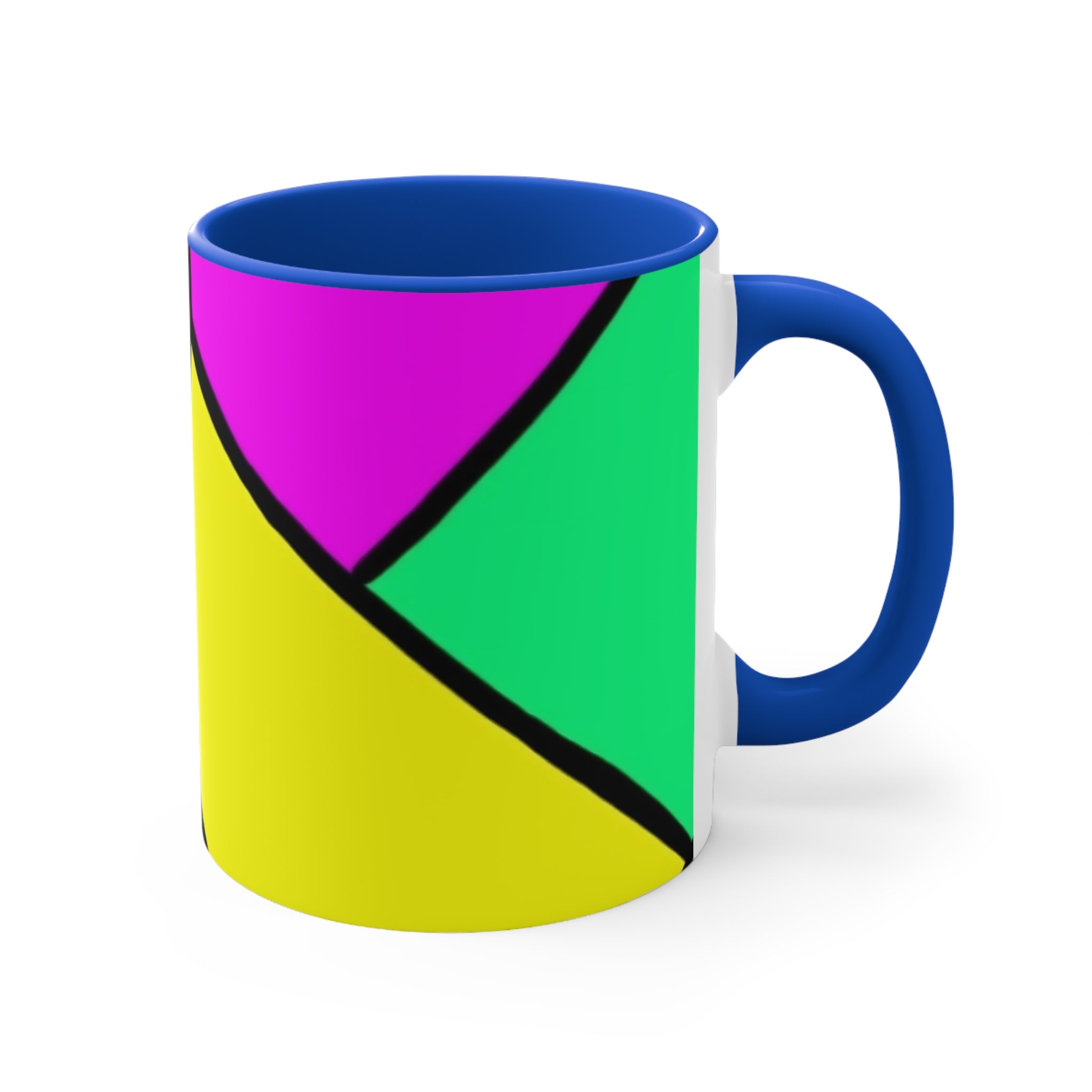 Ceramic Coffee Mug 11oz - Colorful Abstract Pattern