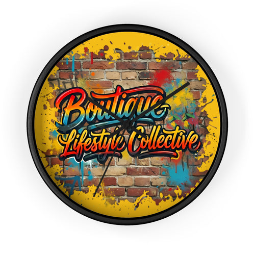 Boutique Lifestyle Collective Urban Wall Clock - Vibrant Graffiti Wall Clock